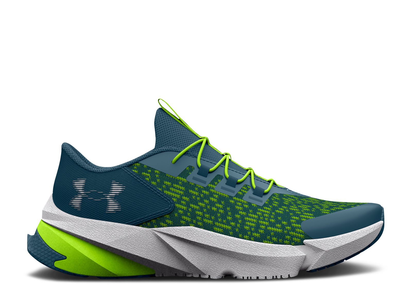 (Preschool) Under Armour Scramjet 5 AL 'Static Blue Lime Surge' 3025536-400