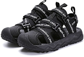 (Preschool) Under Armour Slide 'Black Beach Sandal' 2421506 (Preschool) Under Armour Slide 'Black Beach Sandal' 2421506