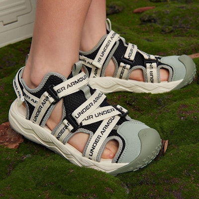 (PS) 언더아머 블랙 비치 슬라이드 (Under Armour Black Beach Slide) 2421506 12
