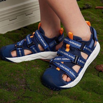 (PS) 언더아머 블랙 비치 슬라이드 (Under Armour Black Beach Slide) 2421506 27
