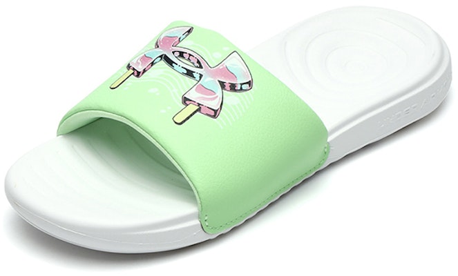 (Preschool) Under Armour Slide 'Fashion Green' 3024438-100 Order (Preschool) Under Armour Slide 'Fashion Green' 3024438-100