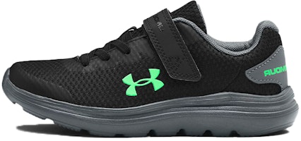 (Preschool) Under Armour Surge 2 AC 'Black Green' 3022871-004 (Preschool) Under Armour Surge 2 AC 'Black Green' 3022871-004