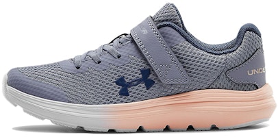 (Preschool) Under Armour Surge 2 AC Gray/Purple 'Grey' 3022871-500 (Preschool) Under Armour Surge 2 AC Gray/Purple 'Grey' 3022871-500