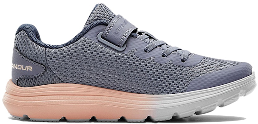 (Preschool) Under Armour Surge 2 AC Gray/Purple 'Grey' 3022871-500 Order (Preschool) Under Armour Surge 2 AC Gray/Purple 'Grey' 3022871-500