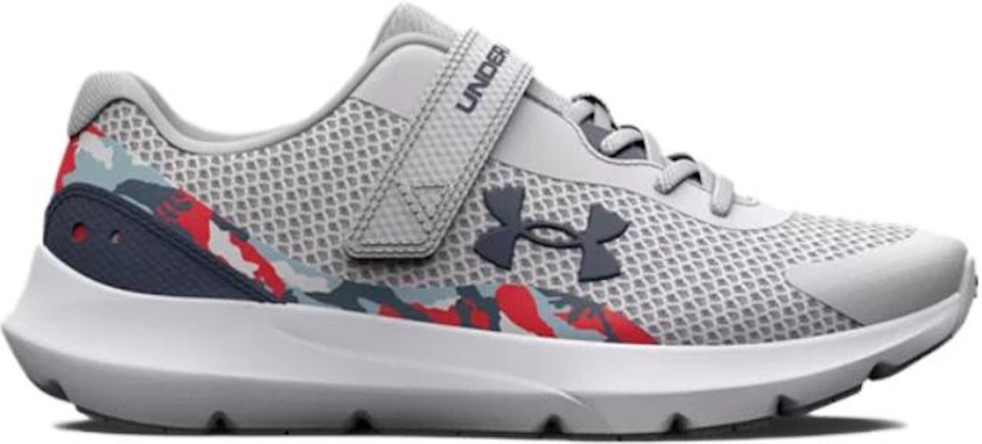 (Preschool) Under Armour Surge 3 'Halo Grey Red Camo' 3026690-101 Lookbook (Preschool) Under Armour Surge 3 'Halo Grey Red Camo' 3026690-101