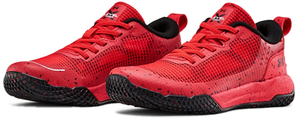 (Preschool) Under Armour X Level Mainshock AL Splatter 'Black Red' 3022524-600 Lookbook (Preschool) Under Armour X Level Mainshock AL Splatter 'Black Red' 3022524-600