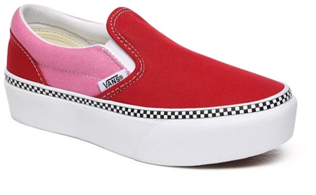 Vans 2-Tone Classic Slip-On Platform Merah VN0A3TL1WVX Order Vans 2-Tone Classic Slip-On Platform Merah VN0A3TL1WVX