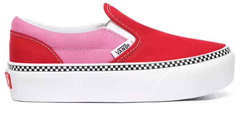 Vans 2-Tone Classic Slip-On Platform Merah VN0A3TL1WVX Shop Vans 2-Tone Classic Slip-On Platform Merah VN0A3TL1WVX