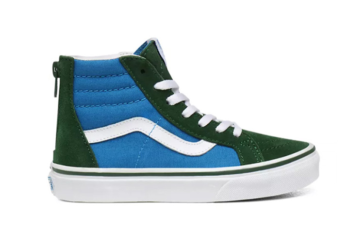 Vans 2-Tone Sk8-hi Zip Shoes Blue/Black 圖 2