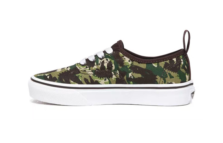 Buy 中童 Vans Authentic Animal Camo 彈性綁帶 低筒 兒童滑板鞋 迷彩