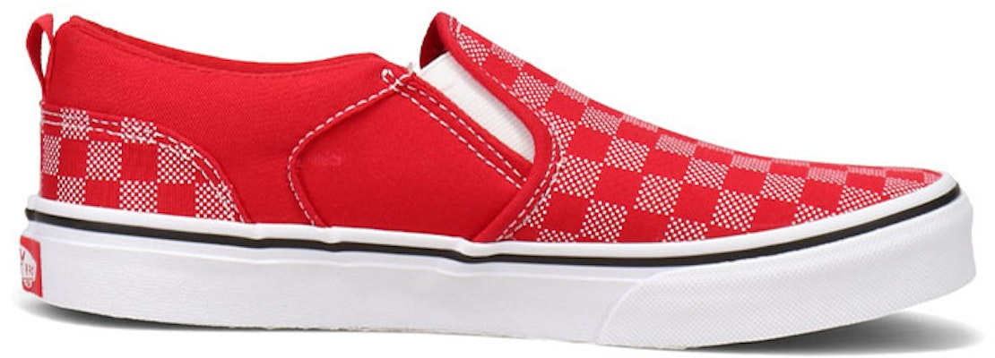 Vans Asher Low-Top Sneakers K Red/White VN0A45JR3RU Order Vans Asher Low-Top Sneakers K Red/White VN0A45JR3RU