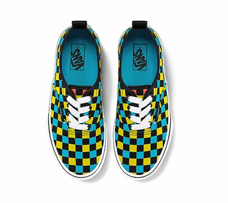 大童 Vans Authentic 低筒 兒童滑板鞋 黑黃棋盤格 Lookbook 大童 Vans Authentic 低筒 兒童滑板鞋 黑黃棋盤格