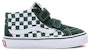 (PS) Kasut Vans Checkerboard Sk8-Mid Reissue Hook & Loop 'Hijau Putih' VN00018TBD6