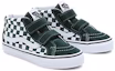 Lookbook (PS) Kasut Vans Checkerboard Sk8-Mid Reissue Hook & Loop 'Hijau Putih' VN00018TBD6