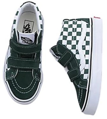 (Preschool) Vans Checkerboard Sk8-Mid Reissue Hook and Loop Shoes 'Green White' VN00018TBD6 Shop (Preschool) Vans Checkerboard Sk8-Mid Reissue Hook and Loop Shoes 'Green White' VN00018TBD6