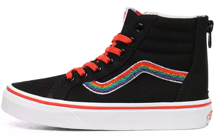 Buy Vans Chenille SK8-HI 拉链鞋 黑色/彩虹 VN0A4UI4WKT