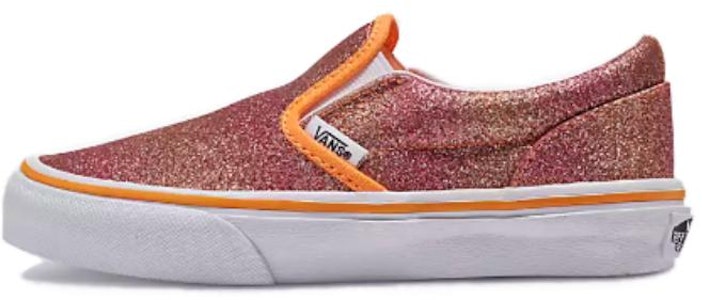 兒童 Vans slip-on Glitter 百搭舒適 減震耐磨 低幫 兒童板鞋 白橙色 Buy 兒童 Vans slip-on Glitter 百搭舒適 減震耐磨 低幫 兒童板鞋 白橙色