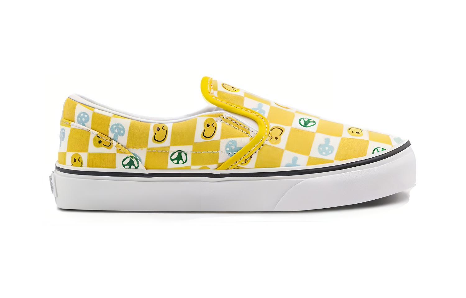 Order (PS) （幼児用）Vans クラシック スリッポン 'スマイリー イエロー' VN0A5KXMBK2 VN0A5KXMBK2