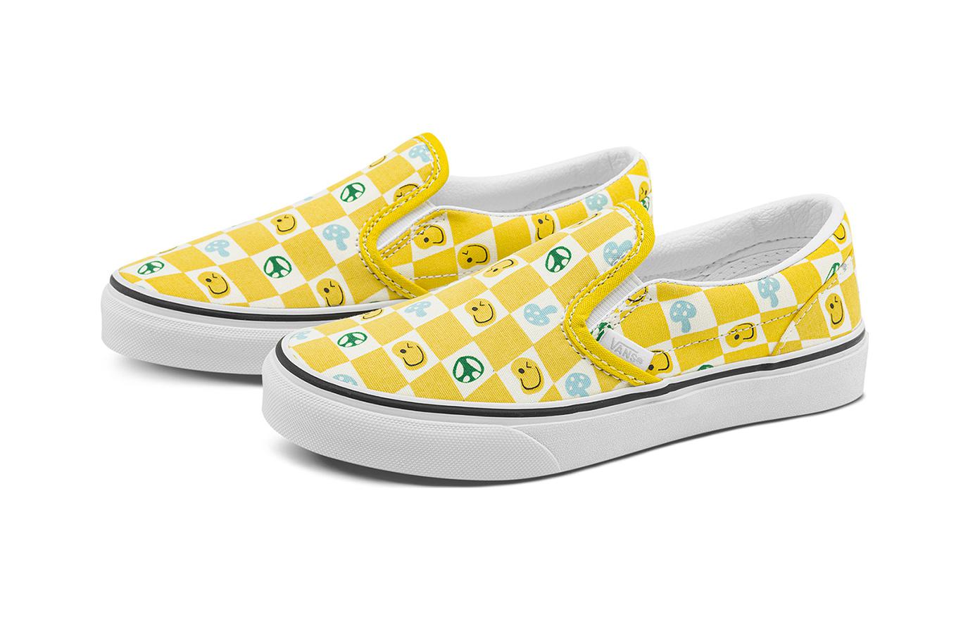 Lookbook (PS) （幼児用）Vans クラシック スリッポン 'スマイリー イエロー' VN0A5KXMBK2 VN0A5KXMBK2