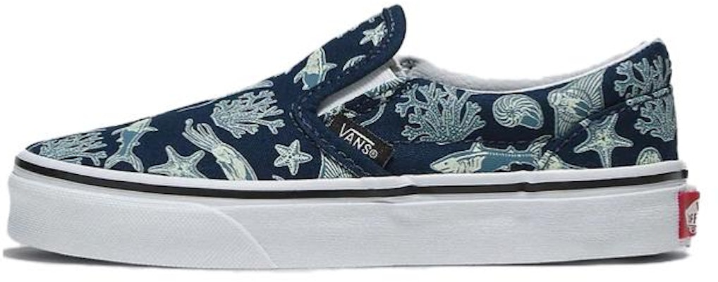 (Preschool) Vans Classic Slip-On Glow Xray Ocean Shoes 'Navy Blue' VN0005WWBER Buy (Preschool) Vans Classic Slip-On Glow Xray Ocean Shoes 'Navy Blue' VN0005WWBER
