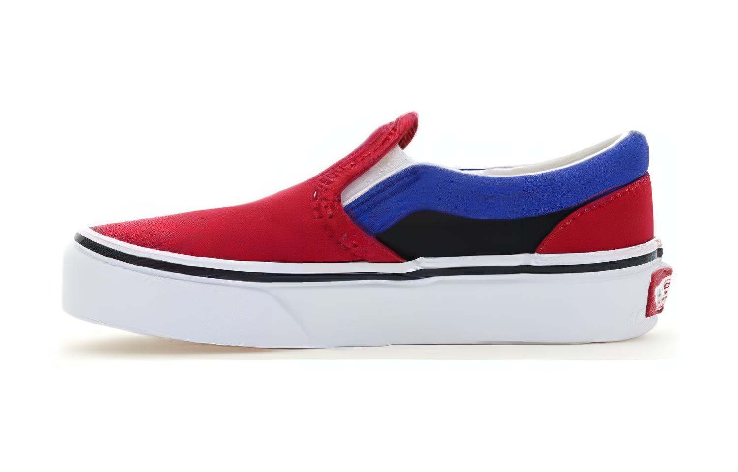 (Preschool) Vans Classic Slip-On Shoes 'Red Blue' VN0A5KXM9AC