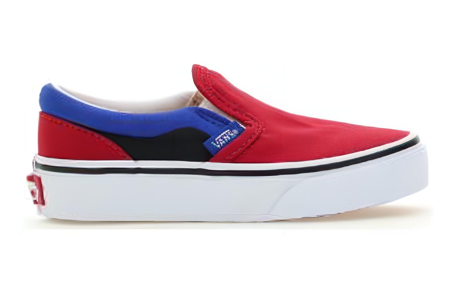 Order (Preschool) Vans Classic Slip-On Shoes 'Red Blue' VN0A5KXM9AC