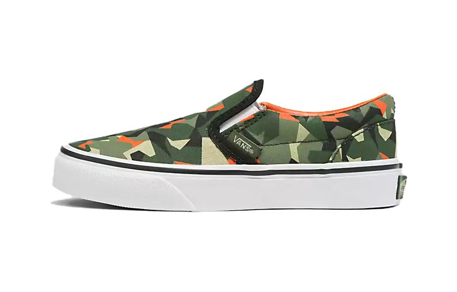 (Preschool) Vans Classic Slip-On V 'Geo Camo Green' VN0005WWBGK