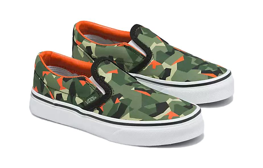 Order 中童 Vans slip-on 舒適 耐磨透氣 低筒 兒童滑板鞋 綠色