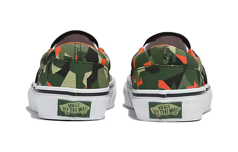 Lookbook 中童 Vans slip-on 舒適 耐磨透氣 低筒 兒童滑板鞋 綠色