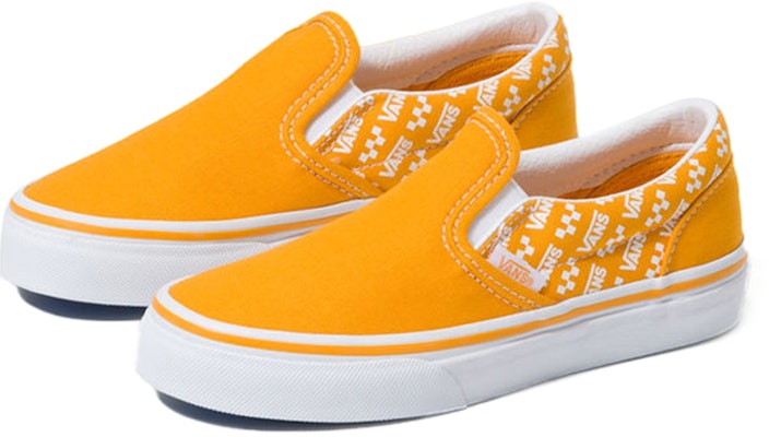 Vans经典一脚蹬 - 男童款 (Logo重复) 镉黄色 VN0A4BUTWL3 Order Vans经典一脚蹬 - 男童款 (Logo重复) 镉黄色 VN0A4BUTWL3
