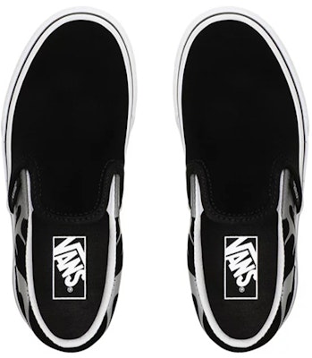 Vans Suede Flame Classic Slip-on 'Hitam Kelabu' VN0A4UH8WKJ Lookbook Vans Suede Flame Classic Slip-on 'Hitam Kelabu' VN0A4UH8WKJ