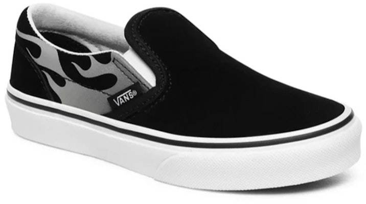 Vans Suede Flame Classic Slip-on 'Hitam Kelabu' VN0A4UH8WKJ Shop Vans Suede Flame Classic Slip-on 'Hitam Kelabu' VN0A4UH8WKJ