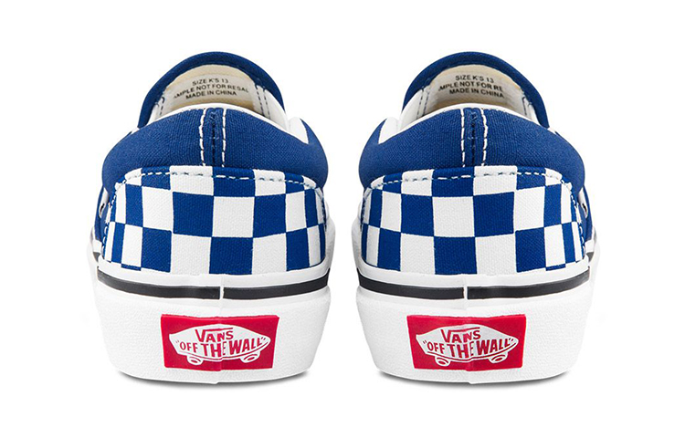 Vans Classic Slip-On Blue/White Checkboard 圖 4