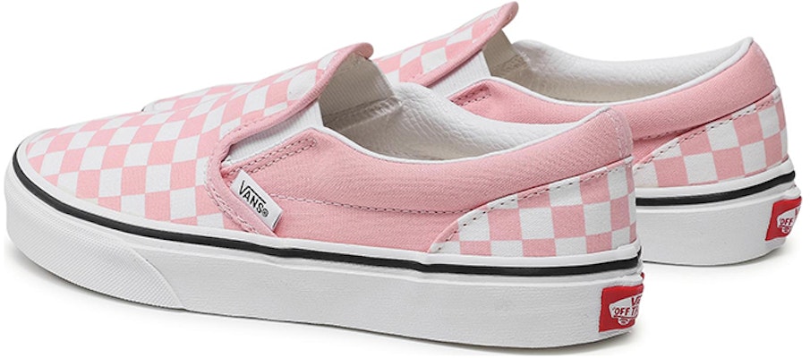 Vans Classic Slip-On Kasut Rendah Wanita Pink/Putih VN0A4UH899H Shop Vans Classic Slip-On Kasut Rendah Wanita Pink/Putih VN0A4UH899H