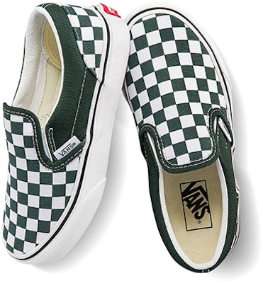 Vans Classic Slip-On Sneakers K Green/White VN0A5KXM8CA Shop Vans Classic Slip-On Sneakers K Green/White VN0A5KXM8CA