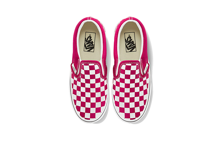 Vans Classic Slip-On Pink/White Checkboard 圖 3