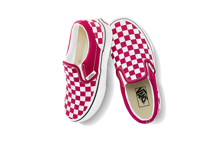 Vans Classic Slip-On Pink/White Checkboard 圖 5