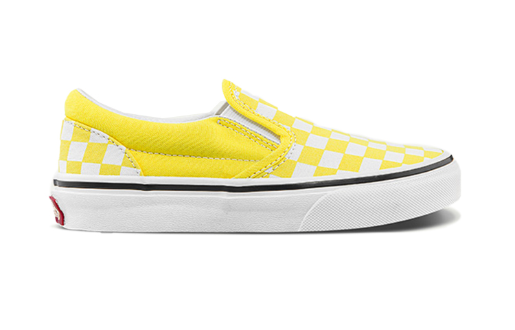 Vans Slip On Low Tops Casual Skateboarding Shoes Yellow White 圖 2