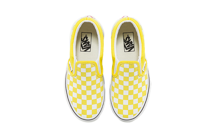 Vans Slip On Low Tops Casual Skateboarding Shoes Yellow White 圖 3