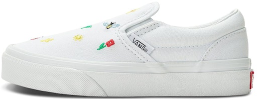 (Preschool) Vans Classic Slip-On Garden Party 'White' VN0A5KXMW00 (Preschool) Vans Classic Slip-On Garden Party 'White' VN0A5KXMW00