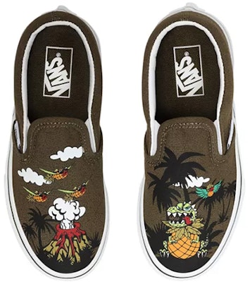 Vans Klasik Slip-On Hijau Zaitun VN0A4BUT0I2 Shop Vans Klasik Slip-On Hijau Zaitun VN0A4BUT0I2
