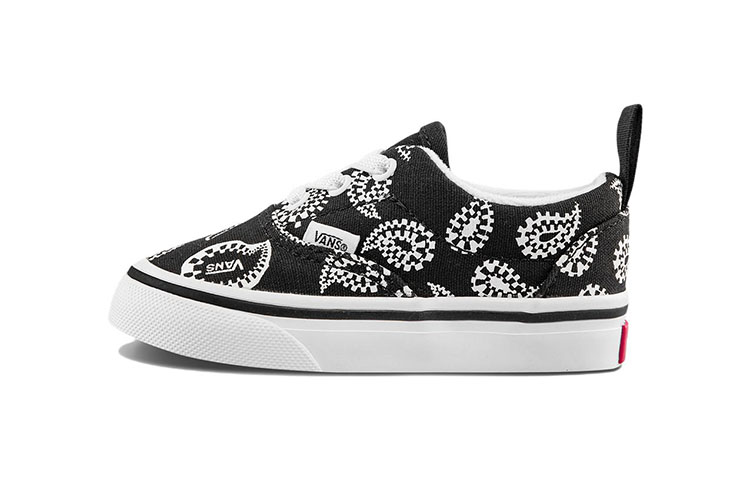 Buy 幼童 Vans Era 低帮時尚板鞋 黑色腰果花