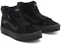 Lookbook 大童 Vans 流行百搭休閒 輕便 高筒 兒童滑板鞋 黑色