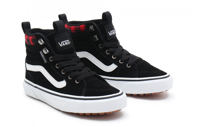 Lookbook (PS) Vans Filmore Hi Sneakers K ''Schwarz Rot Karo'' VN0A5HZE9BY
