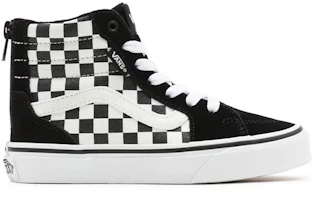 Order 大童 Vans Filmore Hi 西洋棋盤樣式 休閒 高筒 童鞋 黑與白