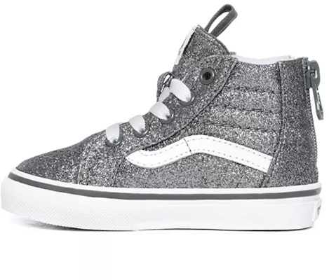 幼童 Vans 亮片 SK8-Hi 拉链款 銀色 Buy 幼童 Vans 亮片 SK8-Hi 拉链款 銀色