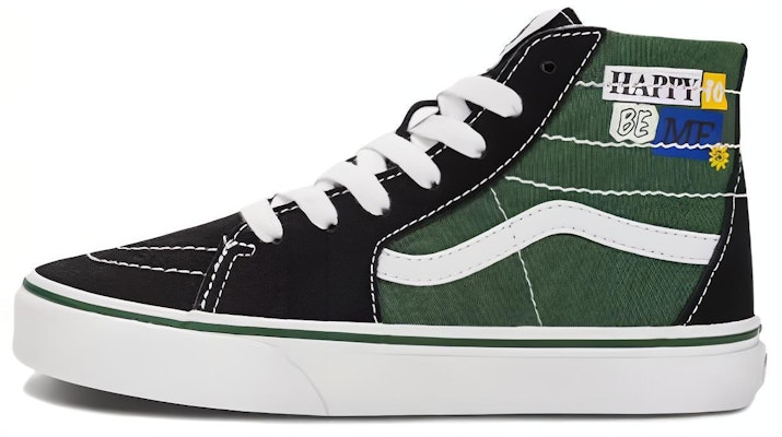 (Preschool) Vans Happy To Be SK8-Hi Tapered VR3 Shoes 'Black Green' VN0007PZBMV Buy (Preschool) Vans Happy To Be SK8-Hi Tapered VR3 Shoes 'Black Green' VN0007PZBMV