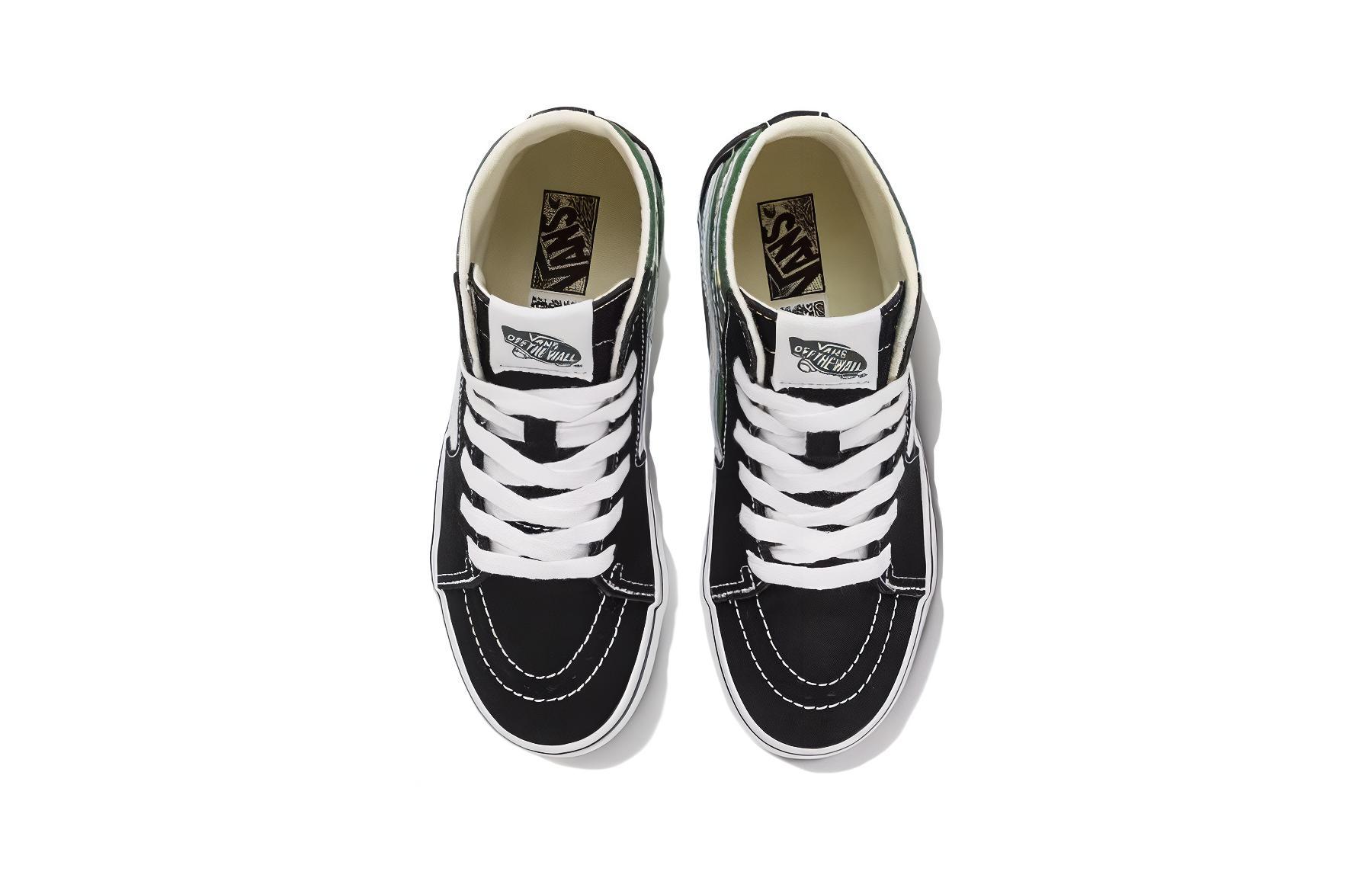 Lookbook (PS) Vans スケートハイ テーパード VR3 "黒緑" VN0007PZBMV
