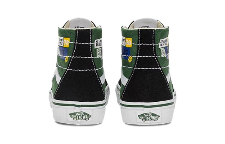 Shop (PS) Vans スケートハイ テーパード VR3 "黒緑" VN0007PZBMV