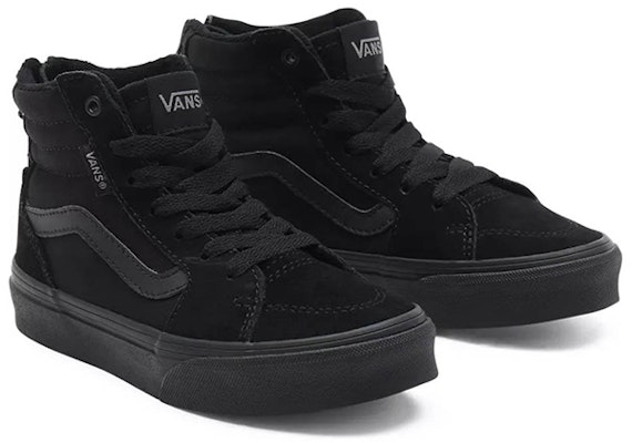 大童 Vans 流行百搭休閒 輕便 高筒 兒童滑板鞋 黑色 Lookbook 大童 Vans 流行百搭休閒 輕便 高筒 兒童滑板鞋 黑色